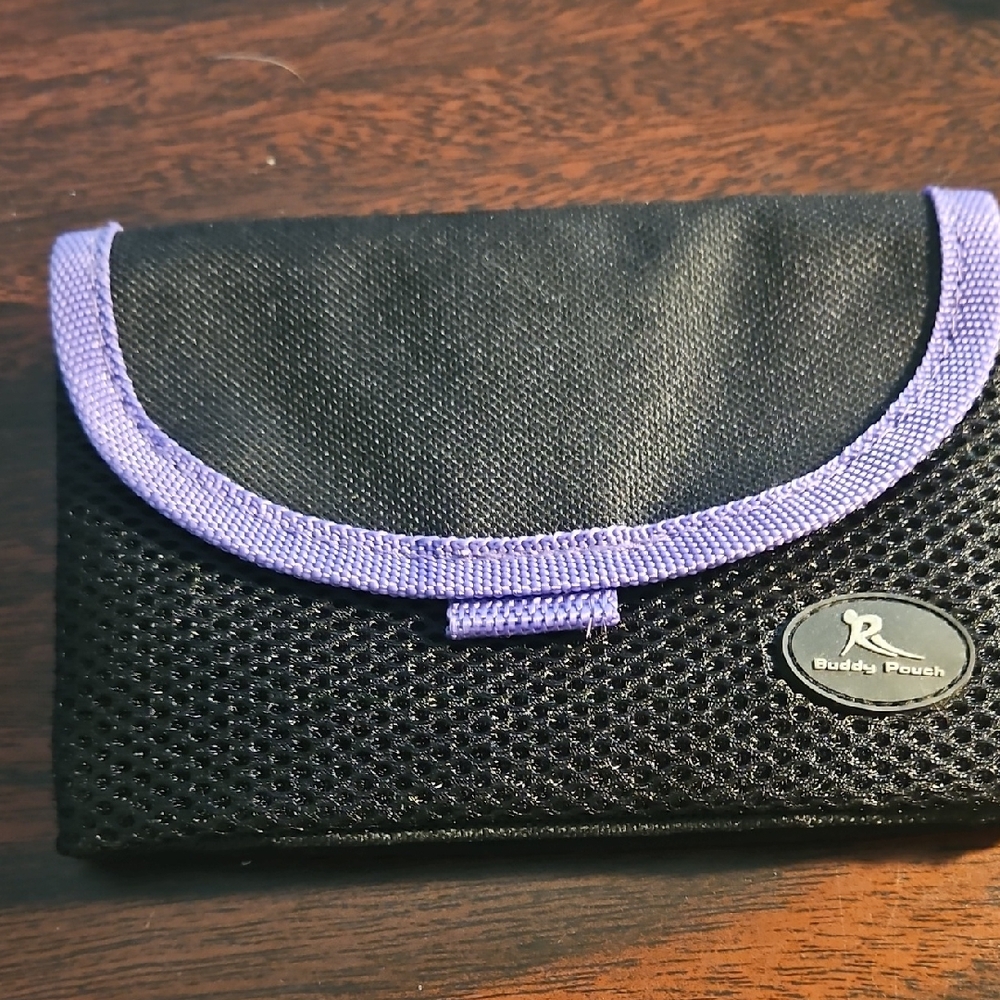 Black and Purple Wallet by